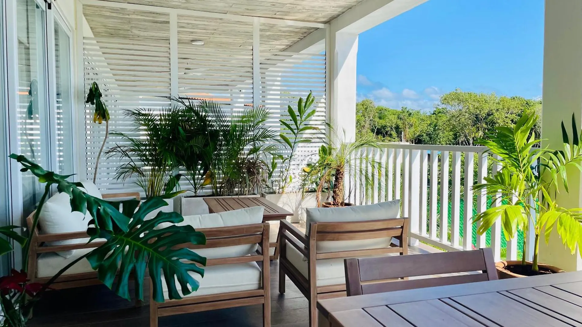 Cozy Terrace @ Blue House Apartment Puerto Aventuras